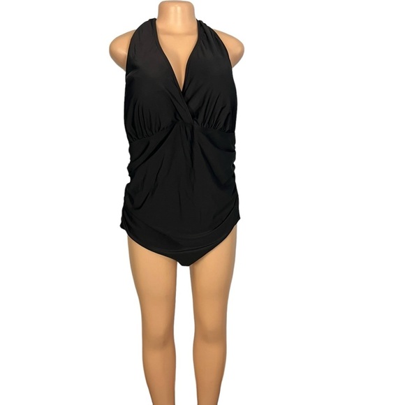 Daci Black Halter Neck Swimsuit - Picture 1 of 8